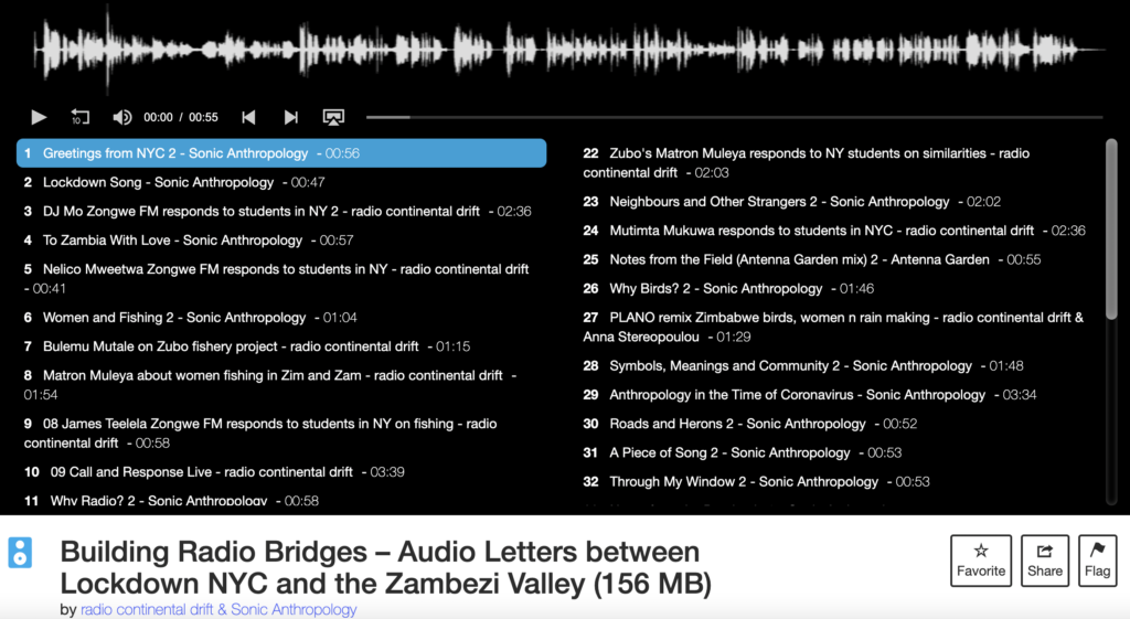 Building Radio Bridges – Audio Letters between Lockdown NYC and the Zambezi Valley