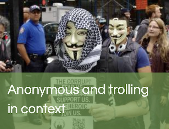 Anonymous and Trolling in Context